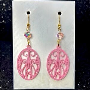 Elegant Pink Earrings